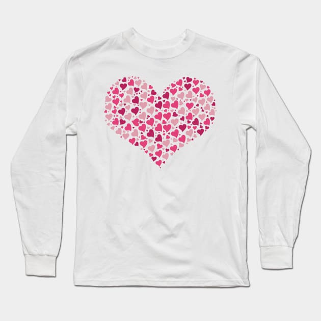 Mother Heart of Hearts Long Sleeve T-Shirt by Glorywish